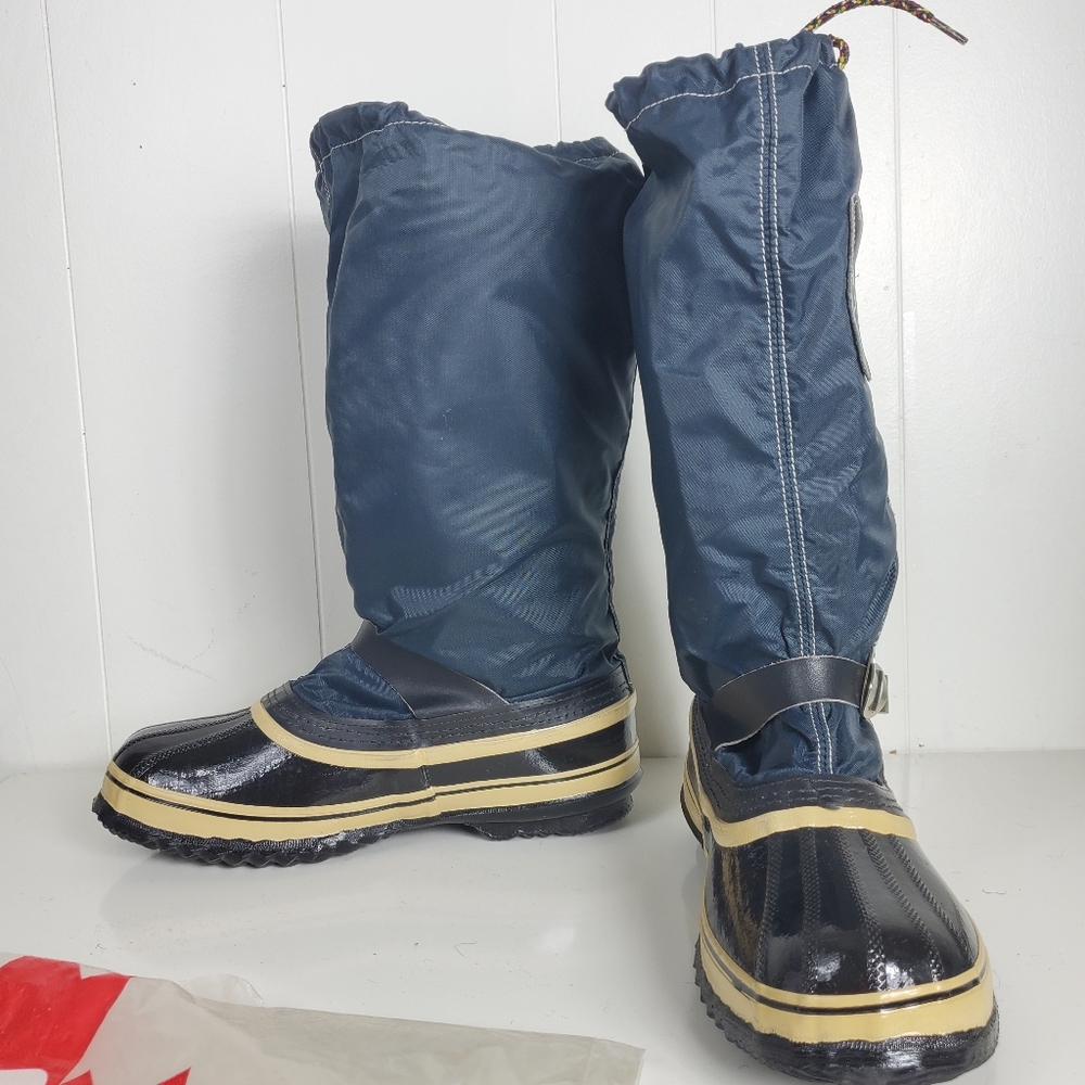 vintage * NEW* Sorel Kaufman Acadian  boots with new extra wool insole size 9 - Picture 8 of 14